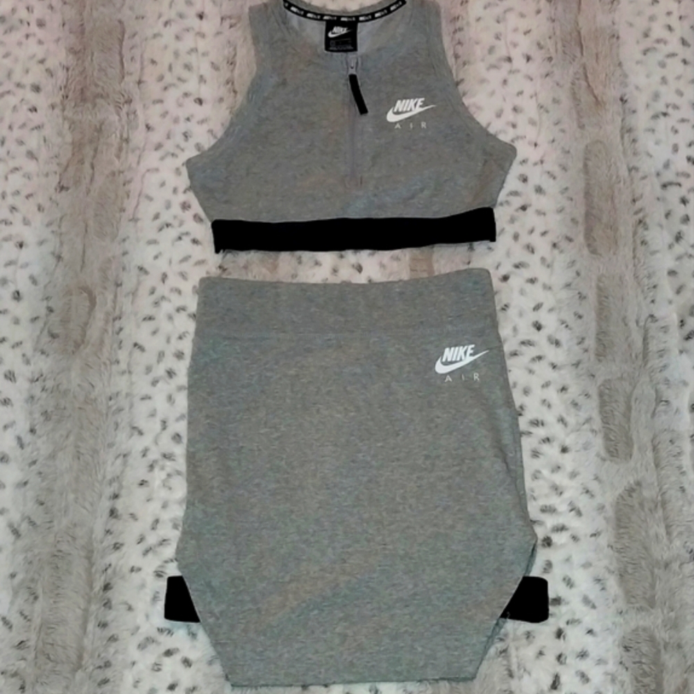 Nike Air Set Cut Out Skirt & Crop Top
